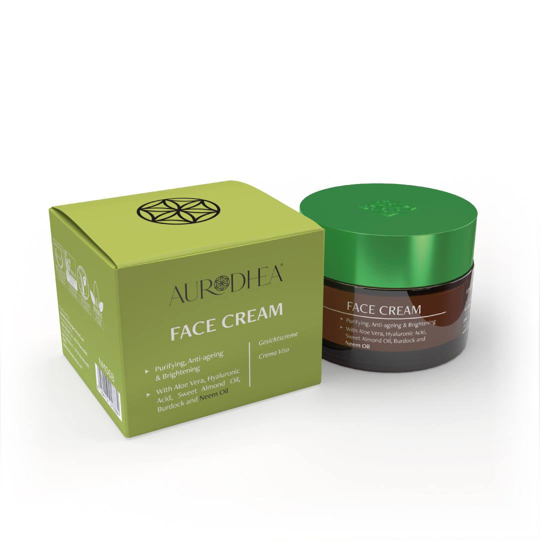 Crème visage à l'huile de Neem Aurodhea 50 ml