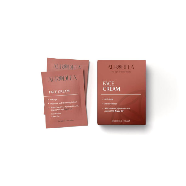 Lot de sachets monodoses crème visage huile d'argan