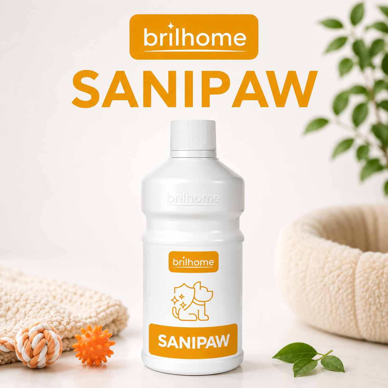 Sanipaw BrilHome - Detergent Anti-Odeurs Animaux 750ml Pine Harmony