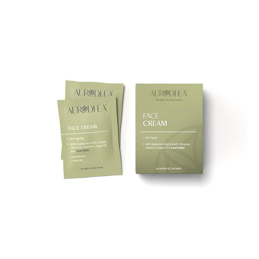 Lot de sachets monodoses crème visage bave d'escargot