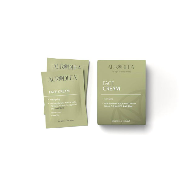 Lot de sachets monodoses crème visage bave d'escargot