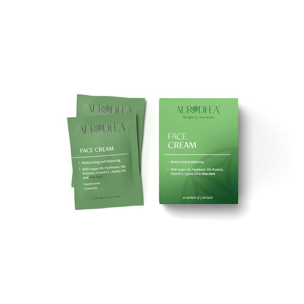 Lot de sachets monodoses crème de jour visage aloe vera