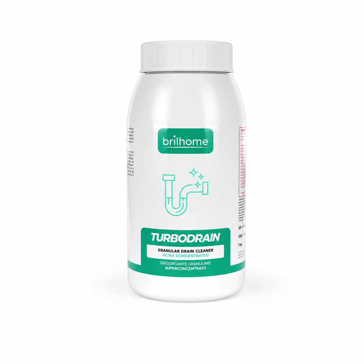 Turbodrain BrilHome - Deboucheur Granules Super Concentre pour Canalisations