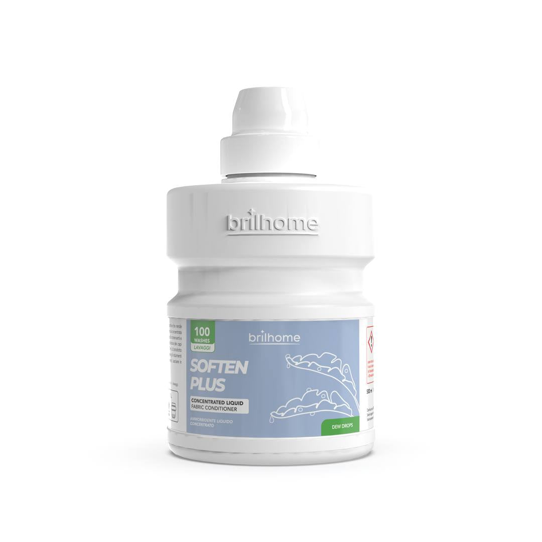 Soften Plus BrilHome Chogan Rosée Fraîche, adoucissant concentré vegan, 500 ml